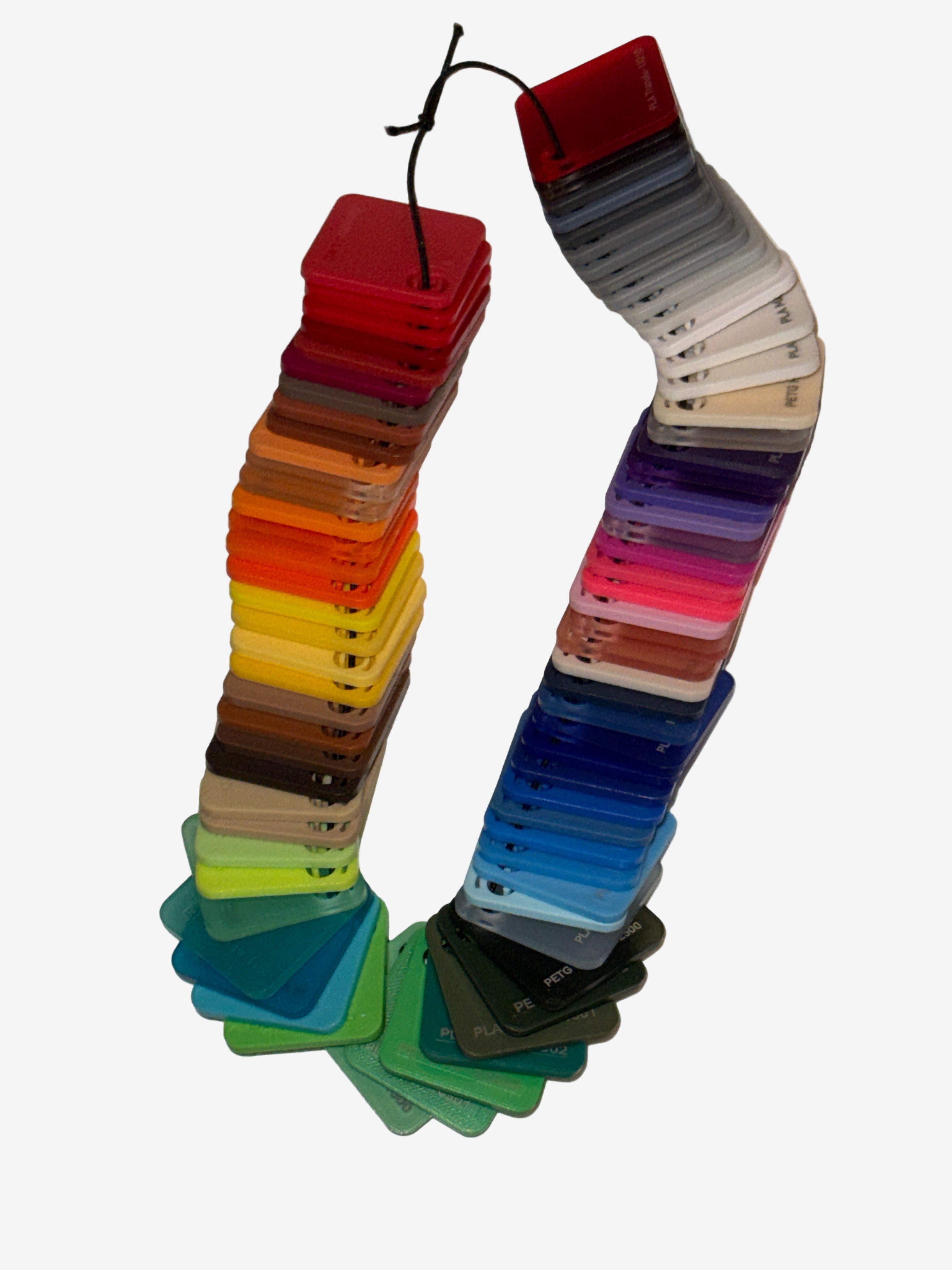 Bambu Lab Fargeprøver (Filament Swatches )