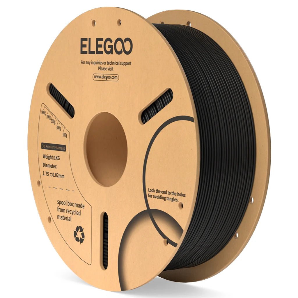 Elegoo PLA Filament 1.75mm – 1 kg - Sort - 3D Klubben