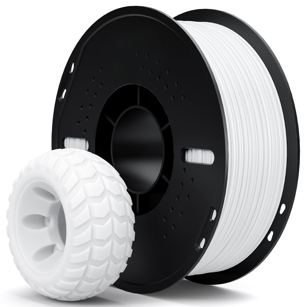 Elegoo TPU 95A 1kg - Hvit - 3D Klubben