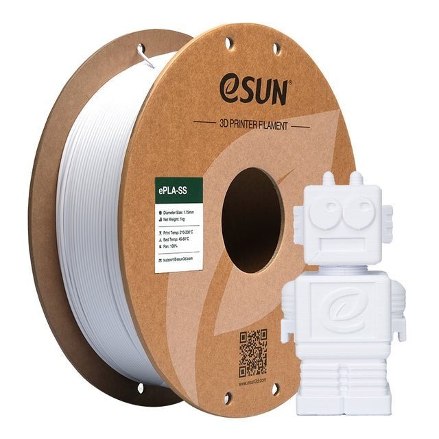 eSUN PLA Basic Hvit 1.75mm / 1000g - 3D Klubben