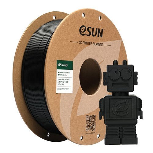 eSUN PLA Basic Svart 1.75mm / 1000g - 3D Klubben