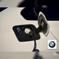 Snødeksel til ladeport montert på BMW i5 Sedan