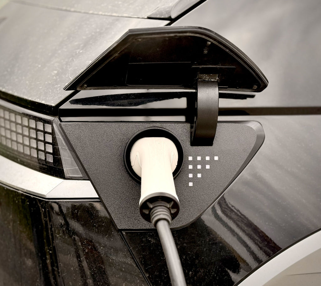 Snødeksel på Hyundai Ioniq 5 sett fra siden