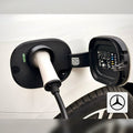Snødeksel til ladeport montert på Mercedes-Benz EQE Sedan