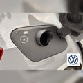Snødeksel til ladeport montert på VW ID.3
